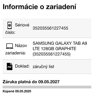 Tablet Samsung Galaxy Tab A9 - 5