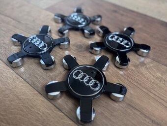Puklicky AUDI kryty diskov krytky na kolesa disky - 5