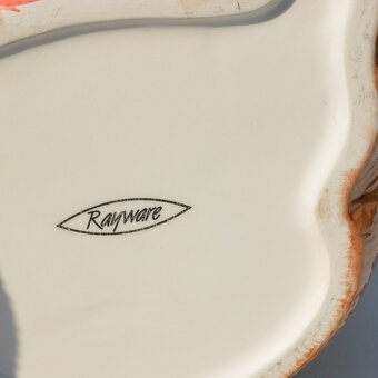 Veľká vintage porcelánová dóza na cukríky, keksy - medveď - 5