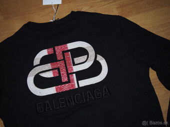 Balenciaga pánska mikina čierna - 5