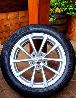 alu R17 5x112, zimné pneu 215/55, VW Passat + Škoda Superb - 5