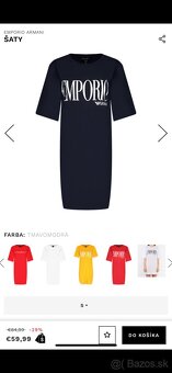 Emporio Armani šaty M modré - 5
