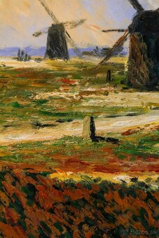 Netherlands / Holandsko – veľký olej na plátne, 118 × 88 cm - 5