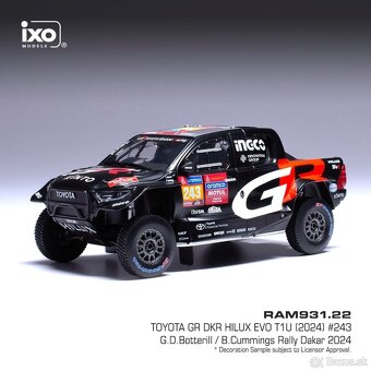 Modely Toyota GR DKR Hilux - Dakar 1:43 IXO - 5
