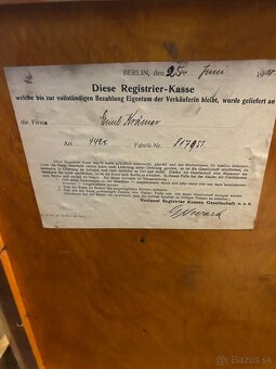 Predám starožitnú pokladnicu NCR-rok 1910 - 5