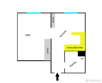 TOP LOKALITA 1 izbový byt Kyjevské Námestie,BB - 5