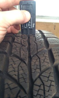 2 ks zimných pneu Barum 175/80 R14 na origo VW diskoch - 5