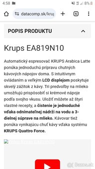 Kavovar Krups EA819N10 - 5