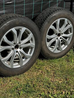 R 18 Audi Q5 original Alu disky + zimné gumy 6,9mm dezén - 5