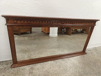 Rustikálne zrkadlo, velké, nábytok z masívu - 5