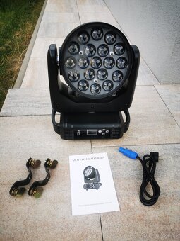 2v1 wash/beam hlava 19x15W, zoom funkcia - 5