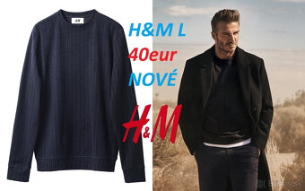 Mikina Ľanová, Mikina David Beckham, Pulóver HM - 5