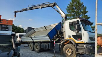 Renault Premium 380 DXI sklápač + hydraulická ruka HIAB - 5