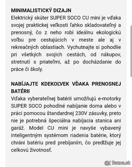 Novy motocykel super Soco -super CENA - 5