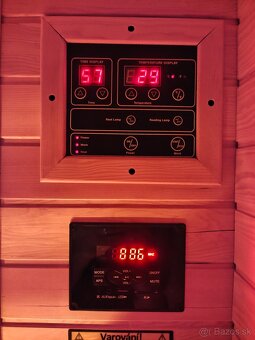 Dvojmiestna infrasauna sirka 120cm - 5
