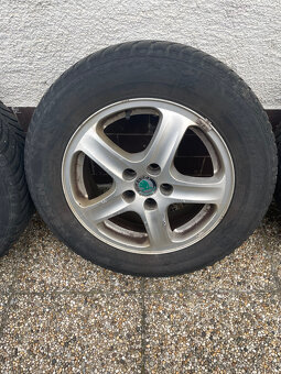 Elektróny 5x100 s pneumatikami 195/65 R15 zo Škody Octavie I - 5