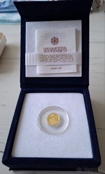 Zlaté mince.10€ Vatikán 2022 Proof. - 5