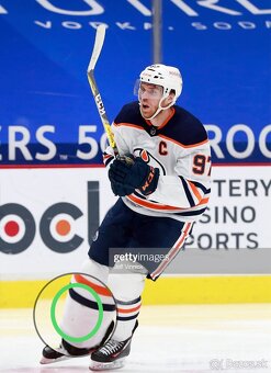 Game Worn hokejová stucňa C.McDavid, Edmonton Oilers - 5
