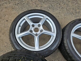 Originální alu kola Porsche 5x130 + Pirelli pneu 18" Prodám - 5