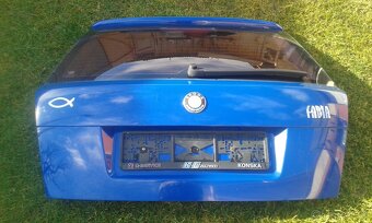 Predné a zadné diely Škoda Fabia modrá farba kód 4590 a iné - 5