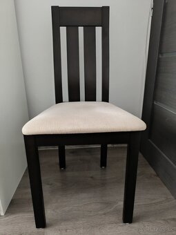 rozkladací stôl , 4 stoličky - 5