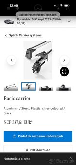 Strešný nosič mercedes GLC Kupé - 5