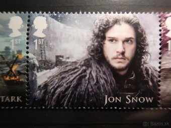 Limitovaná edicia Game of Thrones. Sada 15ks znamky - 5