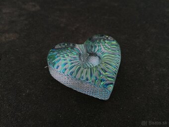 Predám sklenený stojan na sviečku Srdce - 5