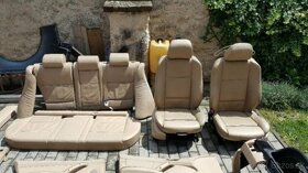 bmw x5 e53 komplet interier hnedy nepotrhany - 5
