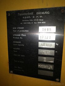 Portálový jeřáb DEMAG 10 tun, kabina i možnost dálkového ovl - 5