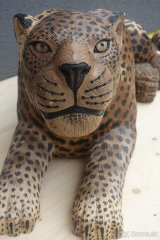 LEOPARD drevo dekorácia. - 5