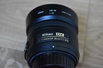 Nikkor 35 mm AF 1,8G pre nikon - krabica clona krytky - 5