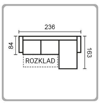 Rohová sedacia súprava FINES - 5