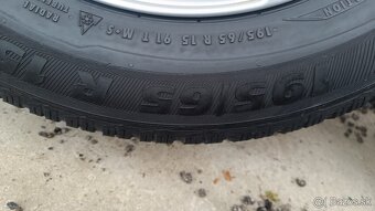 Sada elektrónov VW s pneu Semperit 195/65 R15 - 5