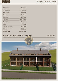 Na predaj–3-izbový byt vo výstavbe s terasou-Stará Ľubovňa - 5