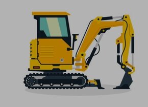 Vykopove a planirovacie prace traktorbagrom a pasovym BAGROM - 5