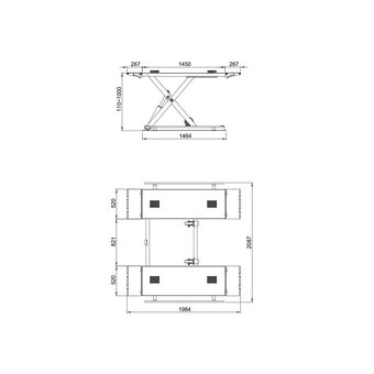 Dvojstĺpový zdvihák RP-6213B2 Noznicovy zdvihakRP-8500 - 5