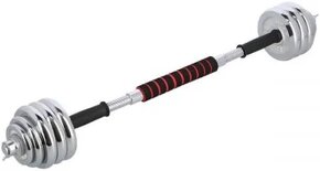 Chrómovaný činkový set v kufríku HMS STC 30 kg - NOVÝ - 5
