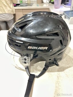 ✅ PROFI PRILBA BAUER - RE- AKT 155 - veľkosť M - BLACK ✅ - 5