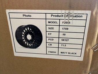 Disky 9x17 JEEP WRANGLER JK JL 5x127 5kusov - 5