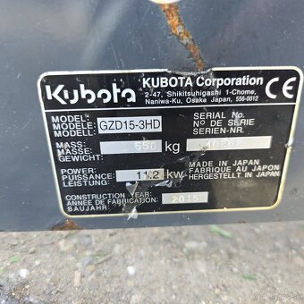 KUBOTA GZD 15 - 5
