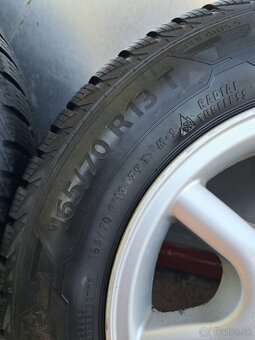 Alu kola 51/2Jx13H2+zimní pneu 165/70 R13 Felicia - 5