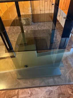 Konferencny stolik tmave sklo - 5