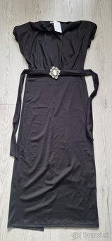 Dámske čierne elegantné šaty - 5