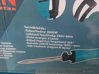 Elektrický Sekacie-búracie kladivo+spic a sekač - 5