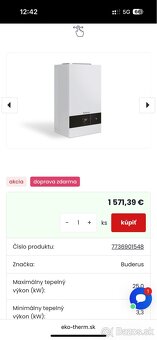 Prietokový plynový kotol Buderus 24kw - 5