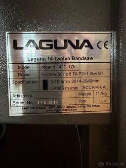 LAGUNA 1412 Pásová píla 230V - 5