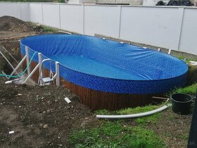 Stavba bazénu, výmena fólie - 5