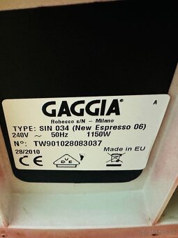 Gaggia Pákový kavovar+mlynček - 5