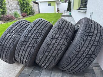 Takmer nové pneu SUV na alu diskoch 18” BORBET - 5